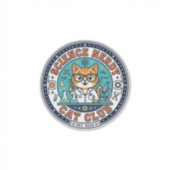 Cadeau-idee voor wetenschap nerd kat kat moeder - sticker (Voorkant)