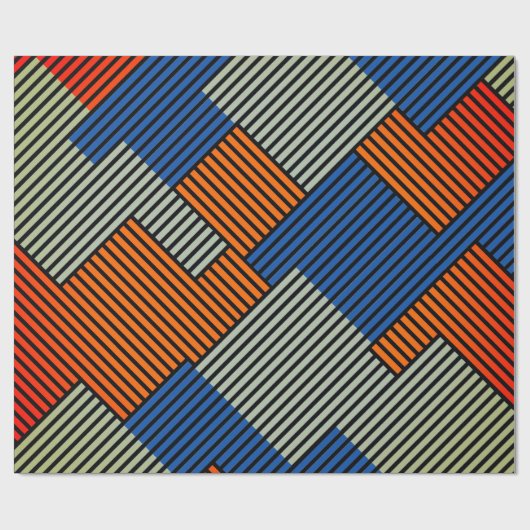 Cadeau Ideeën Leuke Artsy Kleuren Cadeaupapier (Vlak)