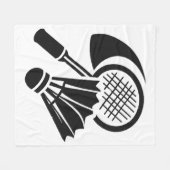 Cadeau-ideeën voor badminton fleece deken (Voorkant (Horizontaal))
