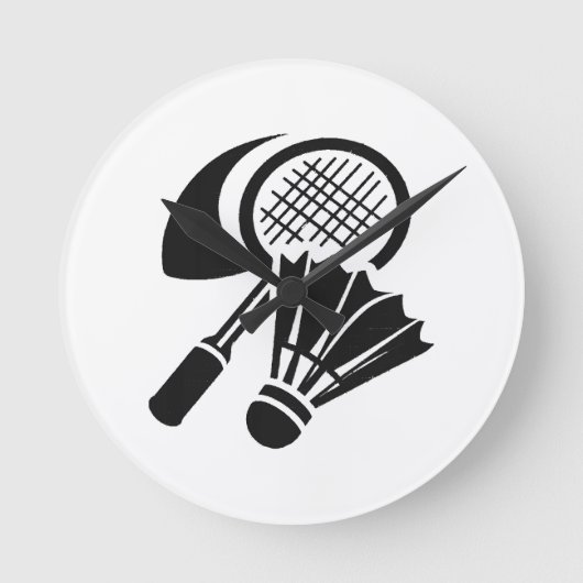 Cadeau-ideeën voor badminton ronde klok (Voorkant)
