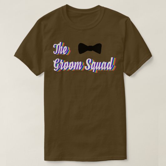 Cadeau-ideeën voor bruidsjonkers Bruidsjonker gesc T-shirt (Design voorkant)