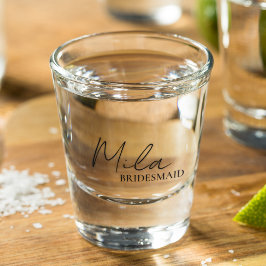 Cadeau-ideeën voor bruidsmeisjes met persoonlijke shot glas