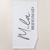 Cadeau-ideeën voor bruidsmeisjes op maat strandlaken (Voorkant)