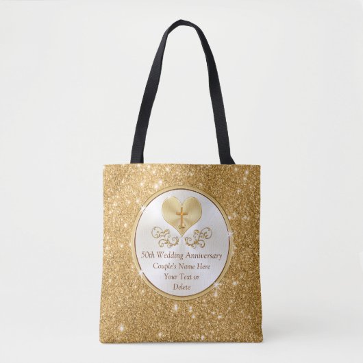 Cadeau-ideeën voor het 50-jarig huwelijksjubileum  tote bag (Voorkant)