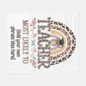 🎓 Cadeau-ideeën voor leraren: hoogstwaarschijnlij Fleece Deken (Voorkant (Horizontaal))