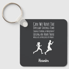 Cadeau-ideeën voor marathonlopers Aangepast hardlo Sleutelhanger