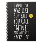 Cadeau Ideeën voor Meisjes Softbal Spelers Kinder  Notitieboek (Voorkant)