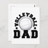 Cadeau-ideeën voor vader van een volleybalspeler v briefkaart (Voorkant / Achterkant)