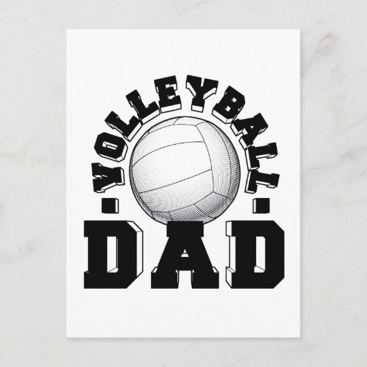 Cadeau-ideeën voor vader van een volleybalspeler v briefkaart (Voorkant)