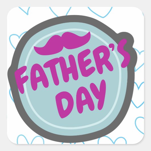 Cadeau-ideeën voor Vaderdag Vierkante Sticker (Voorkant)