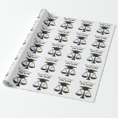 Cadeau Inpakpapier Afstuderen Rechten (Uitgerold)