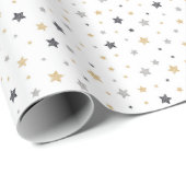 Cadeau inpakpapier kleine sterren (Rol Hoek)