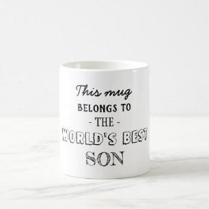 Cadeau is van beste zoon koffiemok