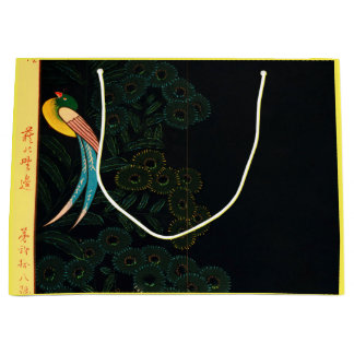Cadeau JAPANESE PARROT IN BLACK EN GEEL Groot Cadeauzakje