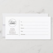 Cadeau Kaart Krullende Wimpers Zwart Sjabloon (Achterkant)