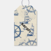 Cadeau Kaart met mariene elementen Cadeaulabel (Voorkant)