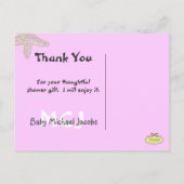 Cadeau kaart voor babyshower met jouw foto (Achterkant)