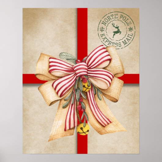  Cadeau Kerstmuur Art Decor Poster (Voorkant)