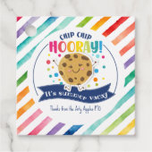 cadeau koek zomervakantie bedankjes labels (Voorkant)