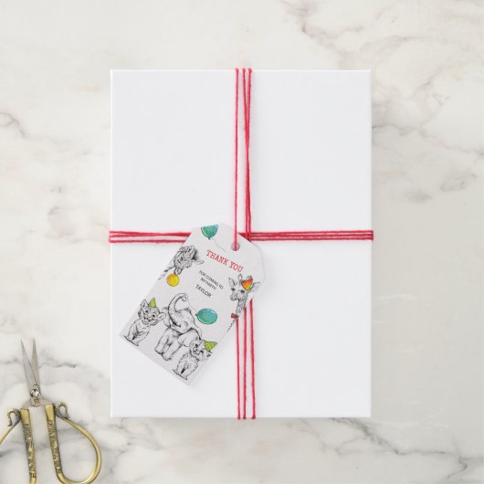 Cadeau Label 5e Jubileum Party Cadeaulabel (Met Touw)