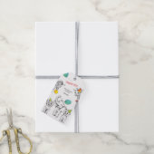 Cadeau Label 5e Jubileum Party Cadeaulabel (Met Touw)