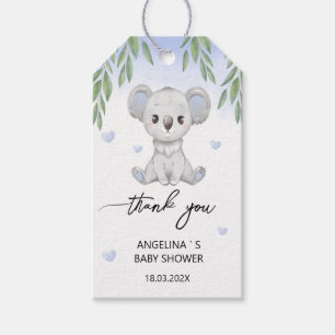 Cadeau Label "Bedankt" voor baby shower. Cadeaulabel