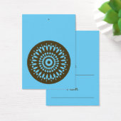 Cadeau Label - Blauw & Bruin Visitekaartje (Bureau)