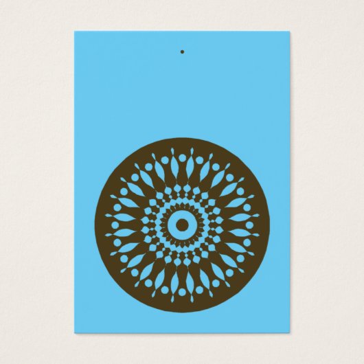 Cadeau Label - Blauw & Bruin Visitekaartje (Voorkant)