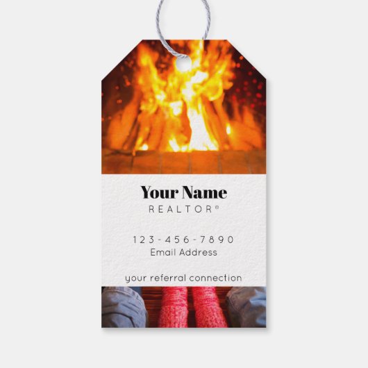 Cadeau Label - December - Warm en Gezellig Cadeaulabel (Achterkant)