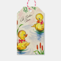 CADEAU LABEL EASTER DUCKY VINTAGE