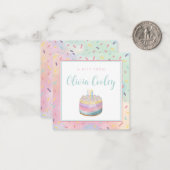 Cadeau Label gepersonaliseerd Notitiekaartje (Voorkant / Achterkant in situ)