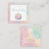 Cadeau Label gepersonaliseerd Notitiekaartje (Voorkant / Achterkant)