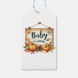 Cadeau Label-Herfst Baby shower Cadeau Labels Cadeaulabel