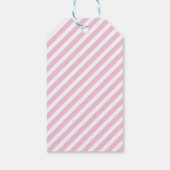 Cadeau label in Mint + Roze Vrolijk Kerstfeest, ge Cadeaulabel (Achterkant)