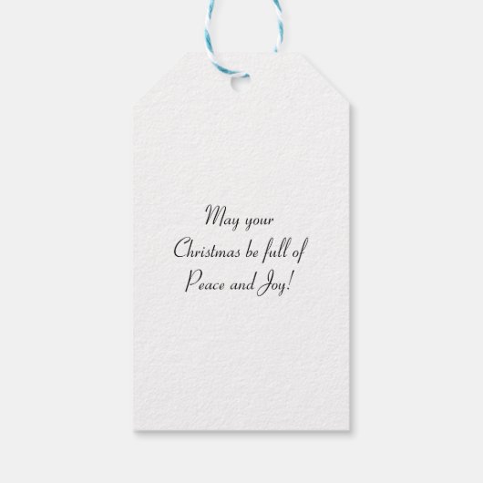 Cadeau Label - Ink Drawn Christmas Orb Cadeaulabel (Achterkant)