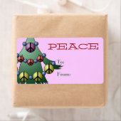 Cadeau Label Label Sjabloon naar/van kerstboom (Insitu)