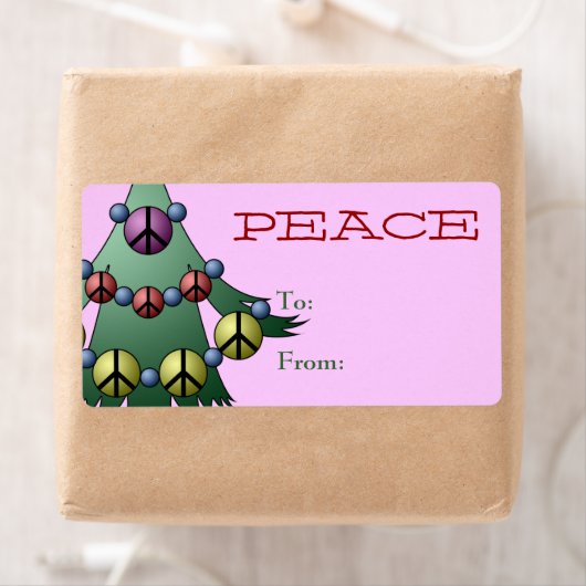 Cadeau Label Label Sjabloon naar/van kerstboom (Insitu)