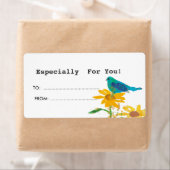 Cadeau Label met Blue Bird (Insitu)