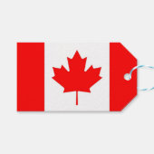 Cadeau Label met Canadese vlag Cadeaulabel (Voorkant (Horizontaal))