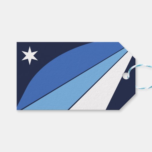 Cadeau Label met de vlag van Columbia, SC Cadeaulabel (Voorkant (Horizontaal))