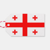 Cadeau Label met de vlag van Georgië Cadeaulabel (Achterkant Horizontaal)