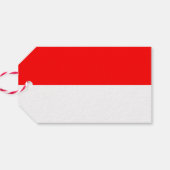 Cadeau Label met de vlag van Indonesië Cadeaulabel (Achterkant Horizontaal)