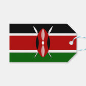 Cadeau Label met de vlag van Kenia Cadeaulabel (Voorkant (Horizontaal))