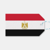 Cadeau Label met Egyptische vlag Cadeaulabel (Voorkant (Horizontaal))