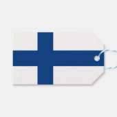 Cadeau Label met Finse vlag Cadeaulabel (Voorkant (Horizontaal))
