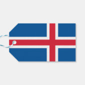 Cadeau Label met IJslandse vlag Cadeaulabel (Achterkant Horizontaal)