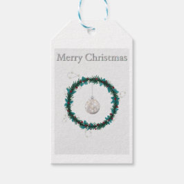 Cadeau label met kerstillustratie cadeaulabel