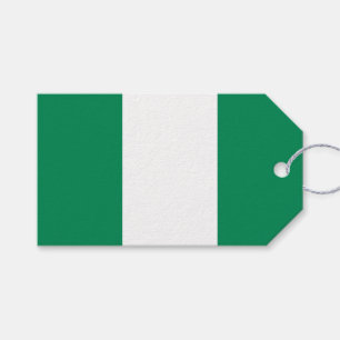 Cadeau Label met Nigeriaanse vlag Cadeaulabel