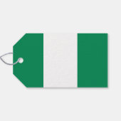 Cadeau Label met Nigeriaanse vlag Cadeaulabel (Achterkant Horizontaal)