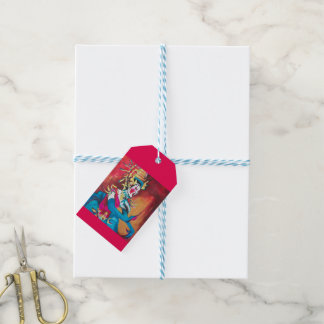 Cadeau label met Thaise danser Cadeaulabel